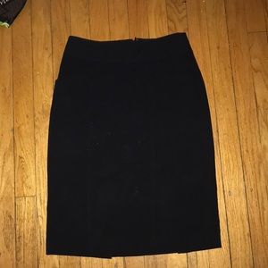 Black pencil skirt